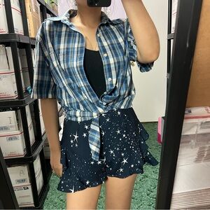 george plaid shirt vintage y2k